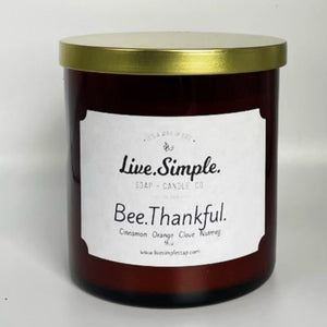 Bee.Thankful. Candle